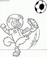 Arenita Spongebob Esponja Jugando Fútbol Popular sketch template