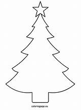 Christmas Tree Cutout Coloring Template sketch template