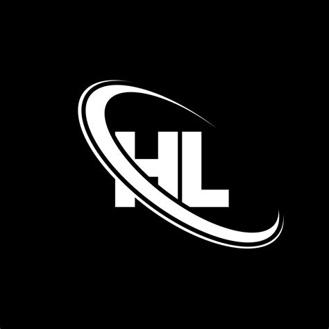 hl logo   design white hl letter hl letter logo design initial letter hl linked circle