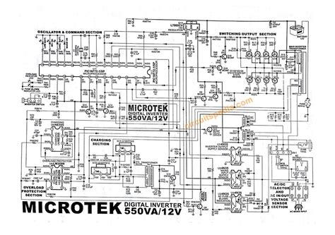 microtek digital inverter circuit diagram