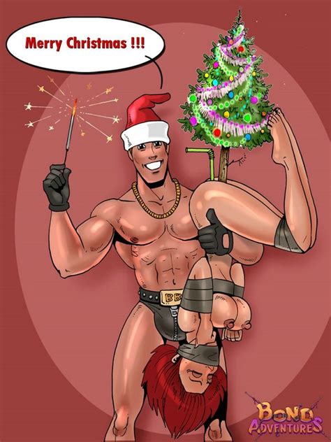 christmas cartoon bondage ass point