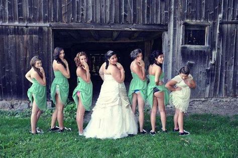 Latest Wedding Photo Trend Is For Brides And Bridesmaids