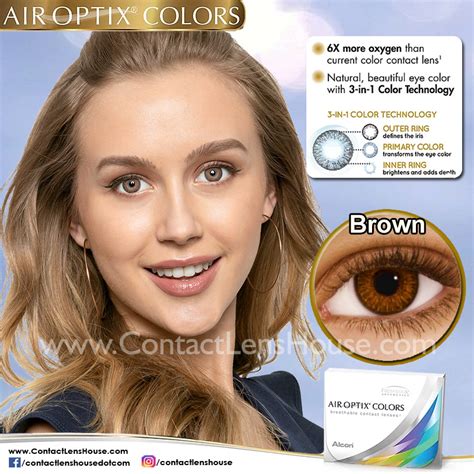 air optix colors brown circle contact lenses