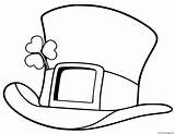 Hat Patrick Coloring St Pages Printable Print sketch template