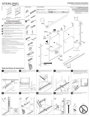 sliding shower door parts diagram fill  printable fillable blank pdffiller