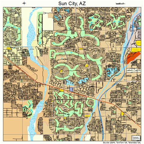 sun city arizona street map