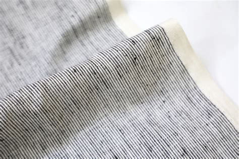 striped linen fabric  black  white vritti designs