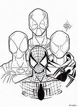 Spiderman Spider Coloring Pages Iron Cartoon Suit Deadpool Spidermen Color Print Printable Baby Drawing Four Venom Colouring Cute Getcolorings Clipartmag sketch template