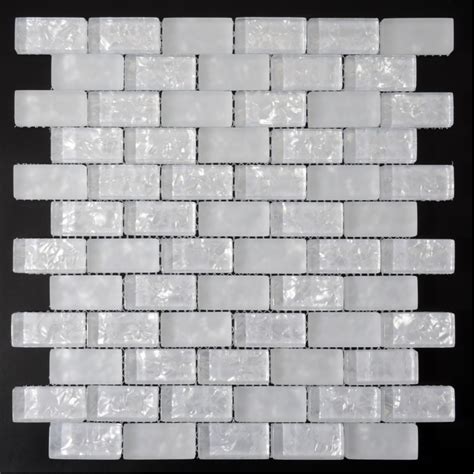 white subway tiles crackle crystal backsplash kitchen wall tile crackle