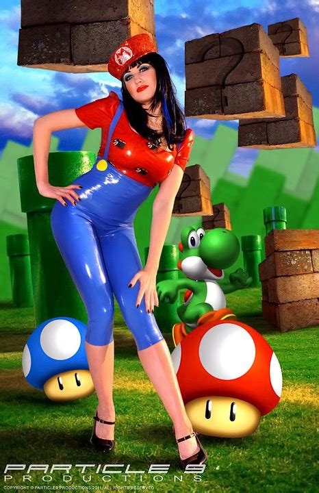 Super Mario Inspired Latex Costume