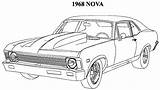 Coloring Muscle Pages Car Cars Classic Old Printable Nova Kids School Colouring Chevy Race Adult Drawings Sheets American Print Color sketch template