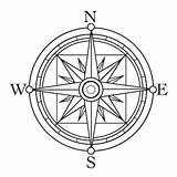 Compass Rose Coloring Clipart North Drawing Paula Handmade sketch template