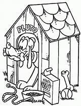 Pluto Coloring Mickey Disney Mouse Pages Dog sketch template