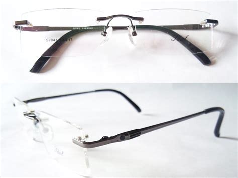 rl026 rimless 3 piece eyeglasses