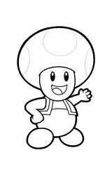 Toad Coloring Mario Toadette Pages Bros sketch template