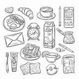 Umore Felice Giorno Buongiorno Scarabocchio Colazione sketch template