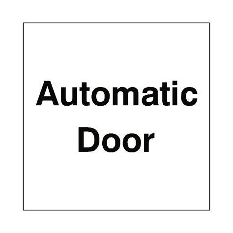 automatic door sticker safety labelcouk