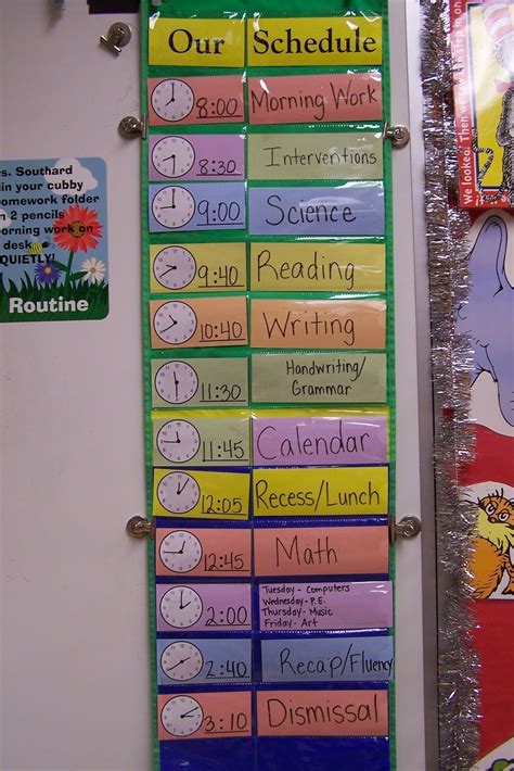 class schedule classroom schedule classroom preschool classroom