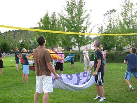 backyard water balloon volleyball fun summer game