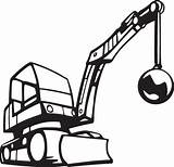 Wrecking Ball Clipart Clip Demolition Wrecker Construction Drawing Cliparts Crane Vehicles Clipground Library Wreckingball Fotosearch Getdrawings sketch template