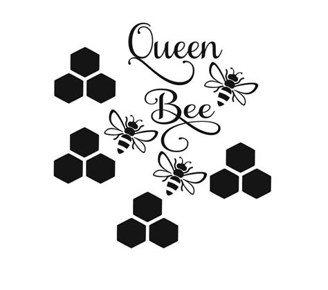 queen bee svg etsy