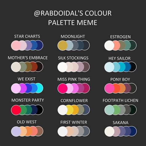 famous find  color palette ideas