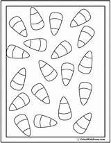 Candy Corn Pages Coloring Printable Trinity Template sketch template