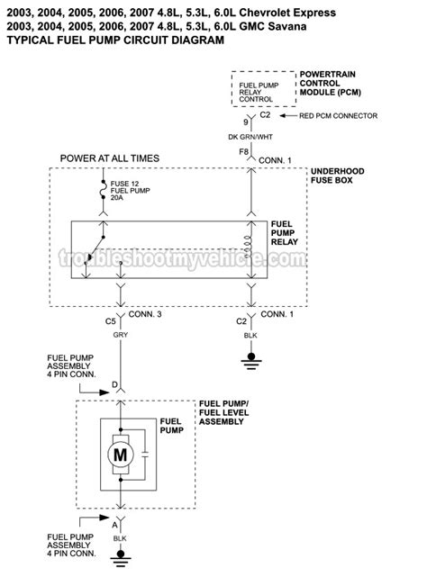 chevrolet silverado  fuel pump wiring diagram wiring digital  schematic
