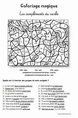 Magique Grammaire Complement Orthographe Jeuxdecole épinglé Coi Phrase Verbe Coloriages Circonstanciel sketch template