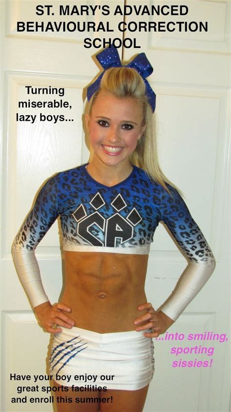 image result for forced feminization captions cheerleader board tg captions femdom captions