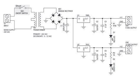 regulated power supply electronics labcom