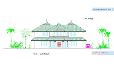 kerala villa elevation  plans  krishna kumar abu dhabi home appliance