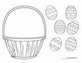 Easter Basket Coloring Empty Craft Template Printable Drawing Preschool Activities Crafts Egg Kids Printables Clipart Colouring Easy Pages Timvandevall Decorations sketch template