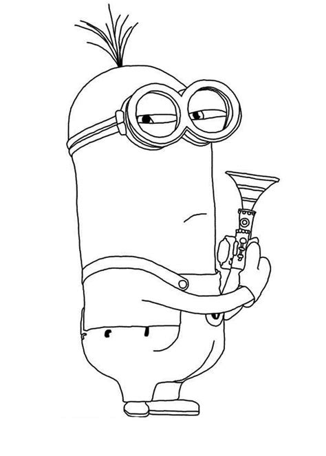 phil  minion coloring page kids play color minion coloring pages