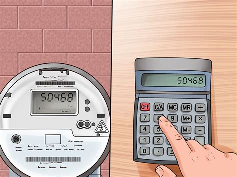 read electric meter  calculate