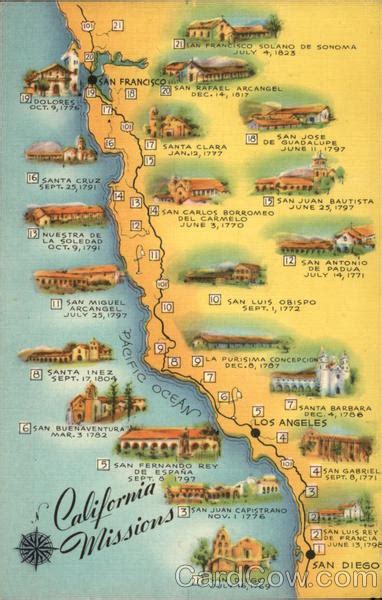 map  california missions