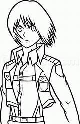 Titan Attack Armin Drawing Draw Coloring Pages Anime Arlert Drawings Dragoart Step Characters August sketch template