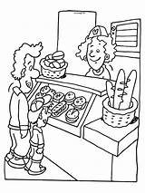 Bakker Kleurplaat Boulanger Preschool Thema Baker Kleuters Theme Coloring sketch template