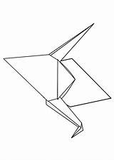 Origami Colorear Designlooter Educima Malvorlage Kleurplaat Disegno Educol sketch template