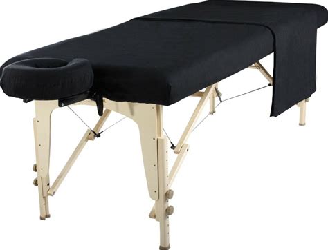 massage table sheets black flannel  piece sheet set
