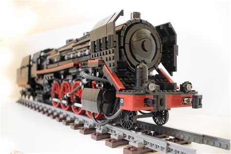 [moc] lego pneumatic steam locomotive lego technic model team and