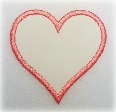 patch   heart blank embroidery heart machine embroidery patches