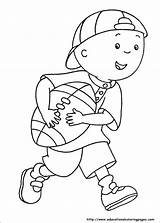 Caillou Pages Print Coloring Halloween Template sketch template