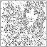 Coloring Spring Fairy Nicole Pages Florian Created Tuesday May sketch template