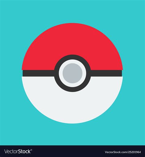pokeball play pokemon design element reality icon vector image