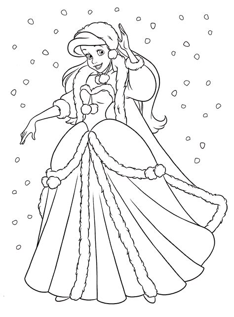 princess ariel coloring pages sketch coloring page