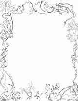 Coloring Border Flower Pages Scroll Vector Borders Getdrawings Color Getcolorings Witch Frames Wixmp Api Da sketch template