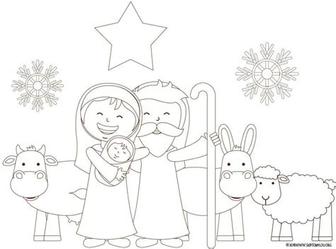 nativity coloring pages skip   lou