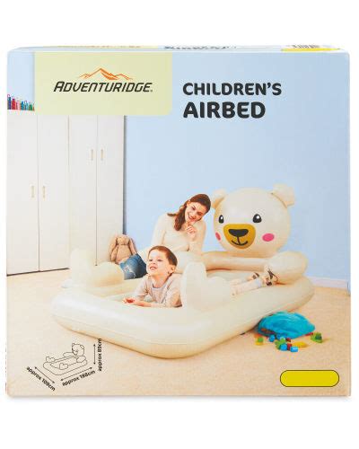 teddy bear childrens airbed aldi uk