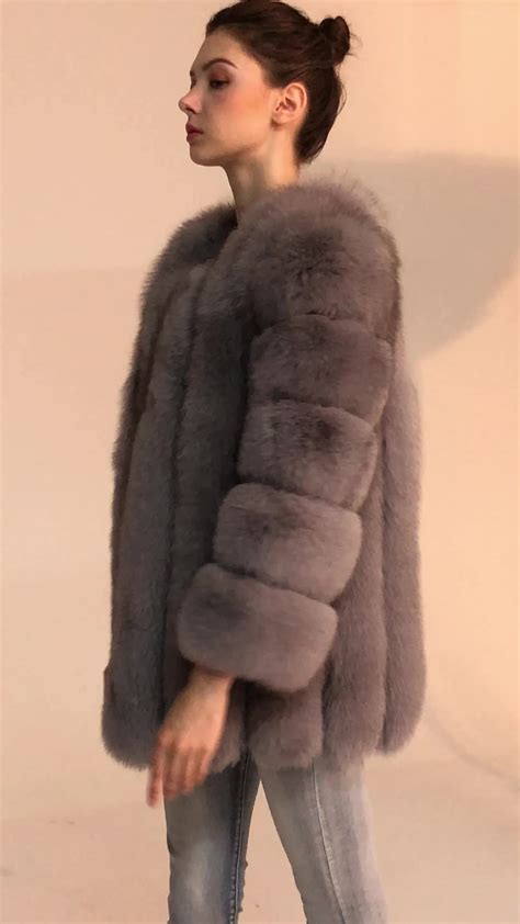 new design lady fur coat real fur russian winter luxury brand natural